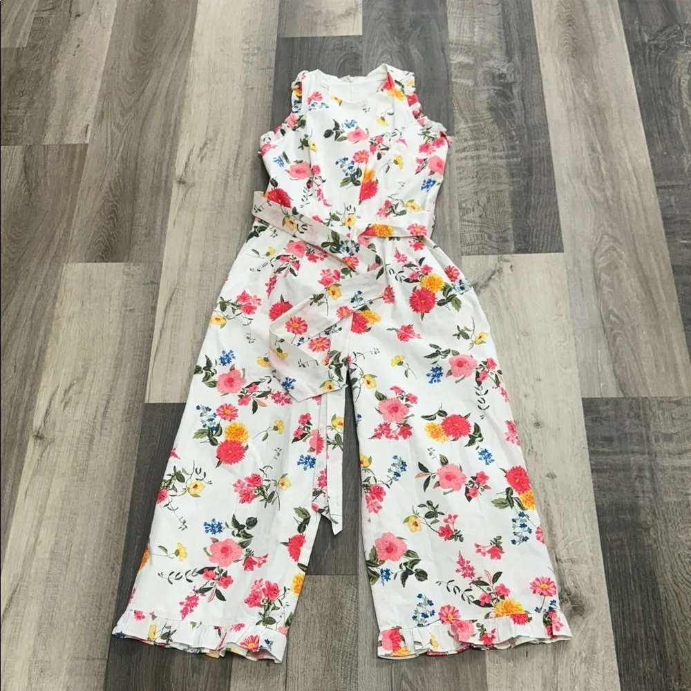 Gal Meets Glam Floral Belted Jumpsuit - Picture 1 of 5